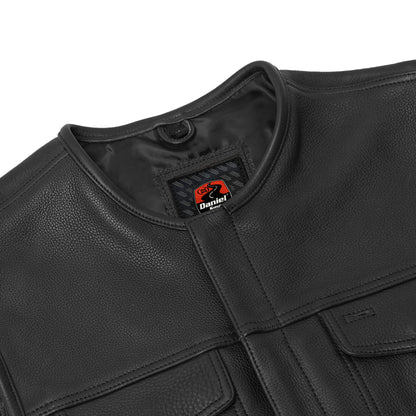 Maverick Men's Motorcycle Leather Vest
