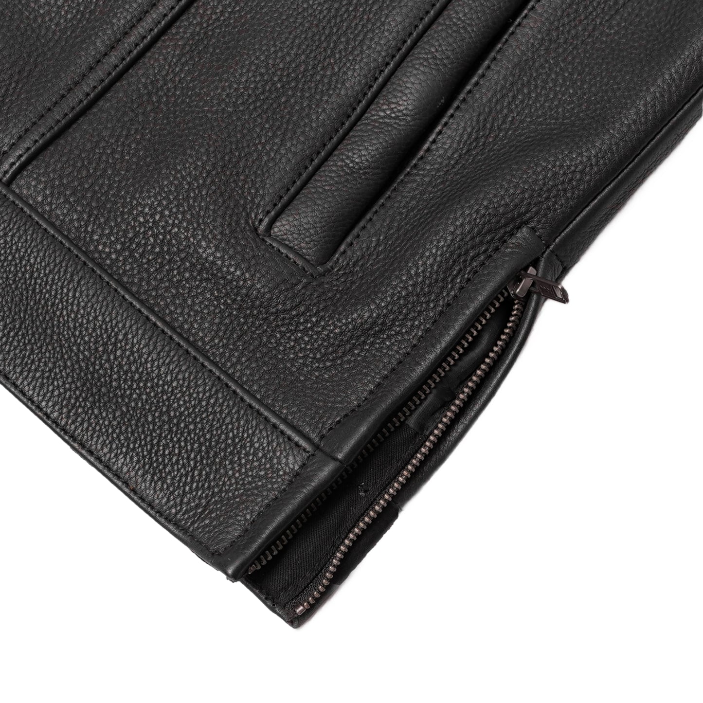 DS187 Upgraded Style Gun Pockets, Hidden Gun Metal Zipper, Bottom Sid