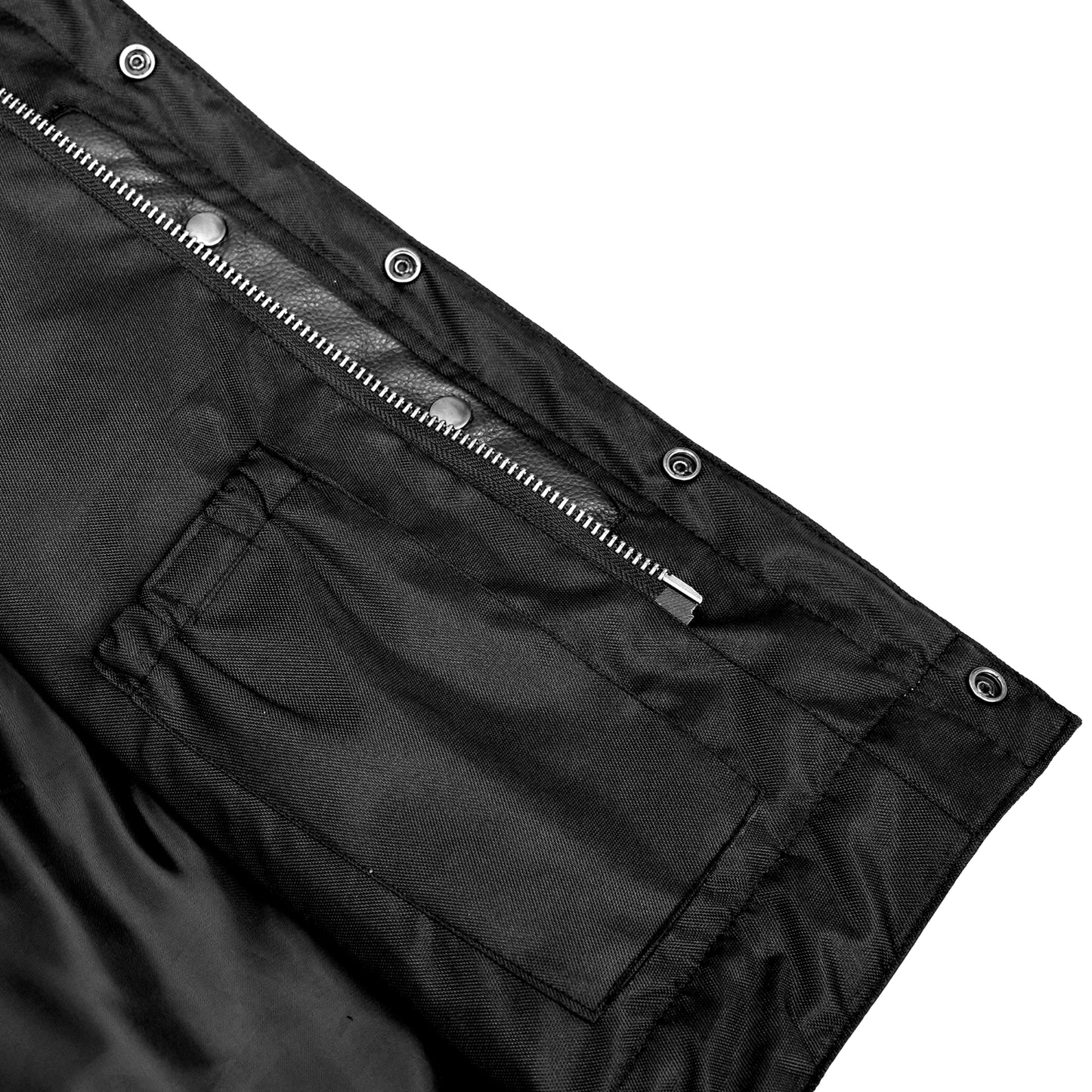 DS188 Upgraded Style Gun Pockets, Hidden 10'' Gun Metal Zipper, Side