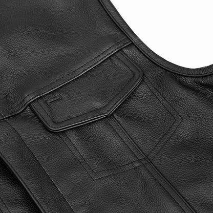 DS188 Upgraded Style Gun Pockets, Hidden 10'' Gun Metal Zipper, Side