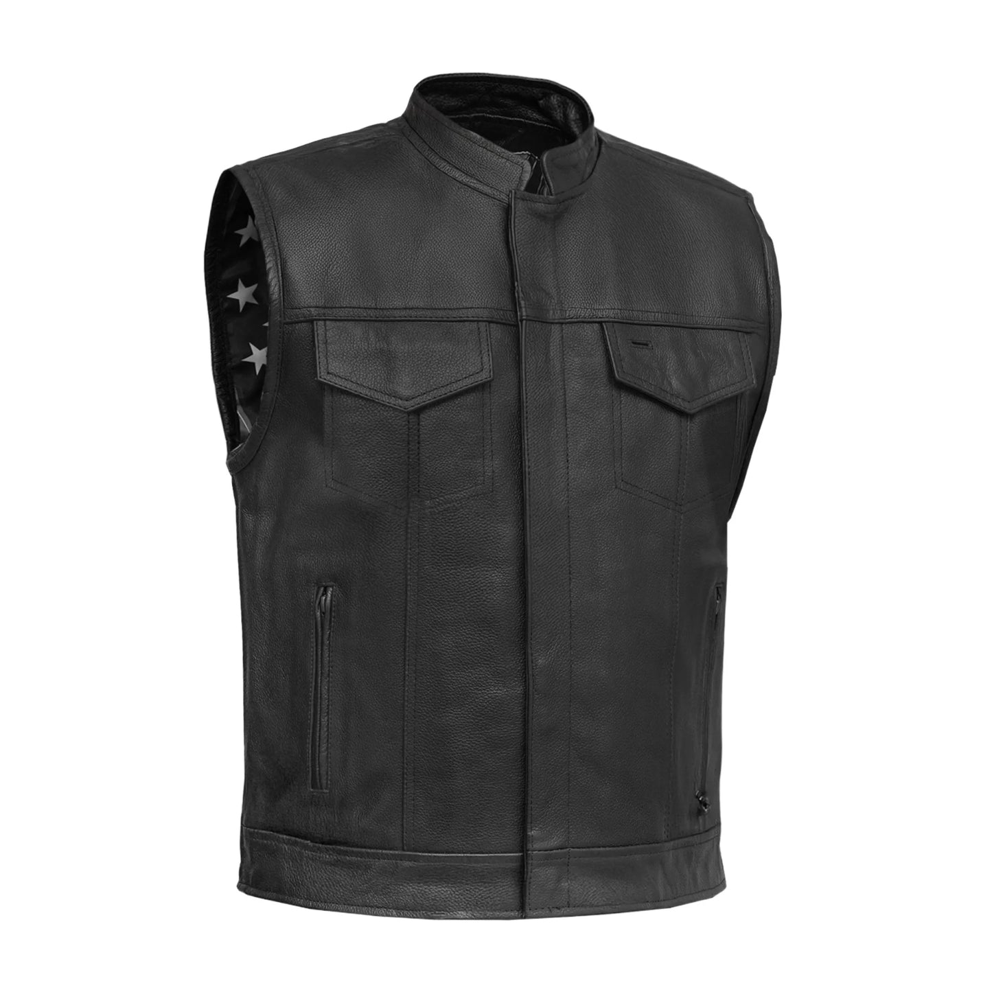 Blaze™ Men's Motorcycle Leather Vest