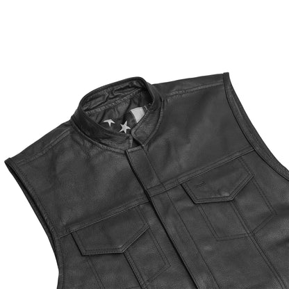 Blaze™ Men's Motorcycle Leather Vest