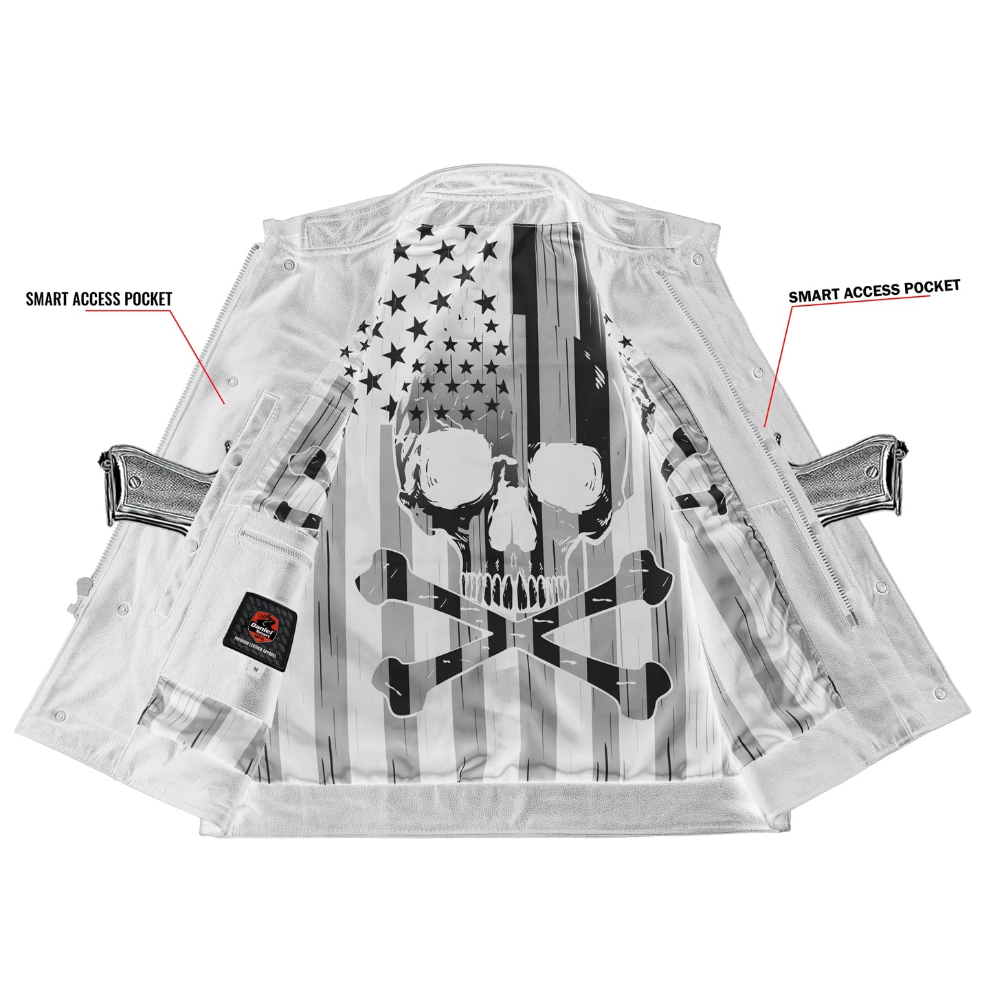 Blaze™ Men's Motorcycle Leather Vest