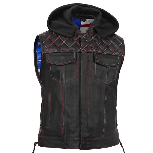Redline™ Men's Motorcycle Leather Vest