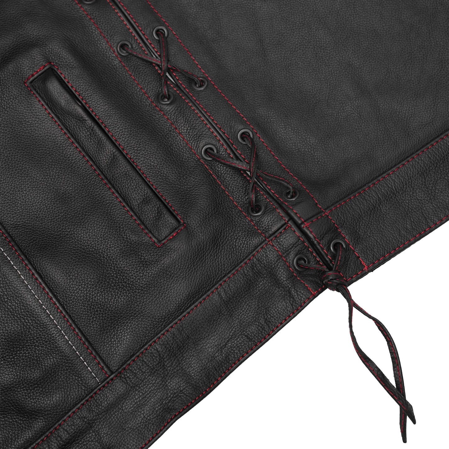 Redline™ Men's Motorcycle Leather Vest