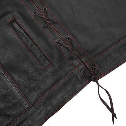 Redline™ Men's Motorcycle Leather Vest