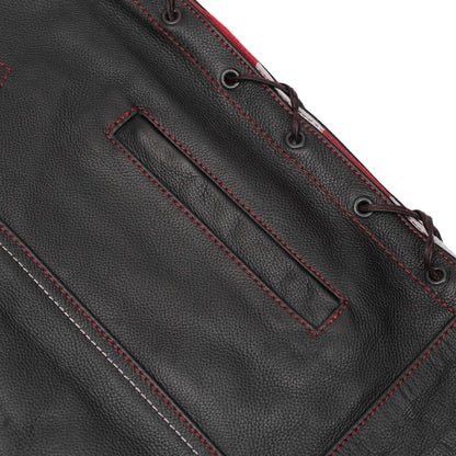 Redline™ Men's Motorcycle Leather Vest