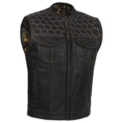 Auric™ Men's Motorcycle Leather Vest