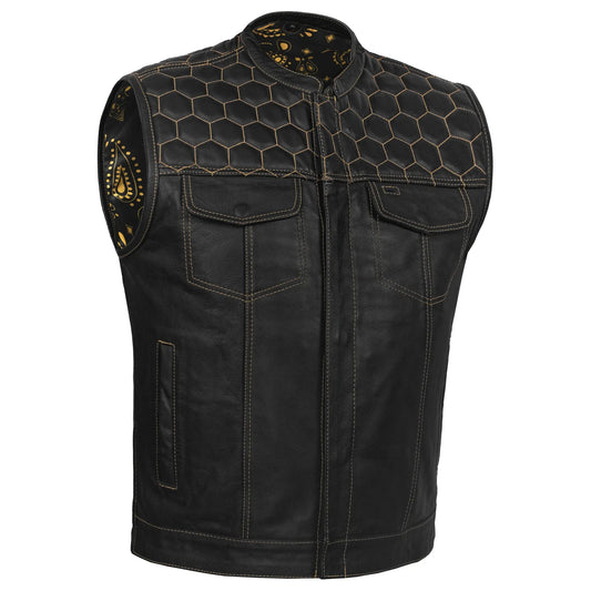 Auric™ Men's Motorcycle Leather Vest
