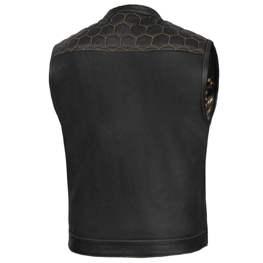 Auric™ Men's Motorcycle Leather Vest