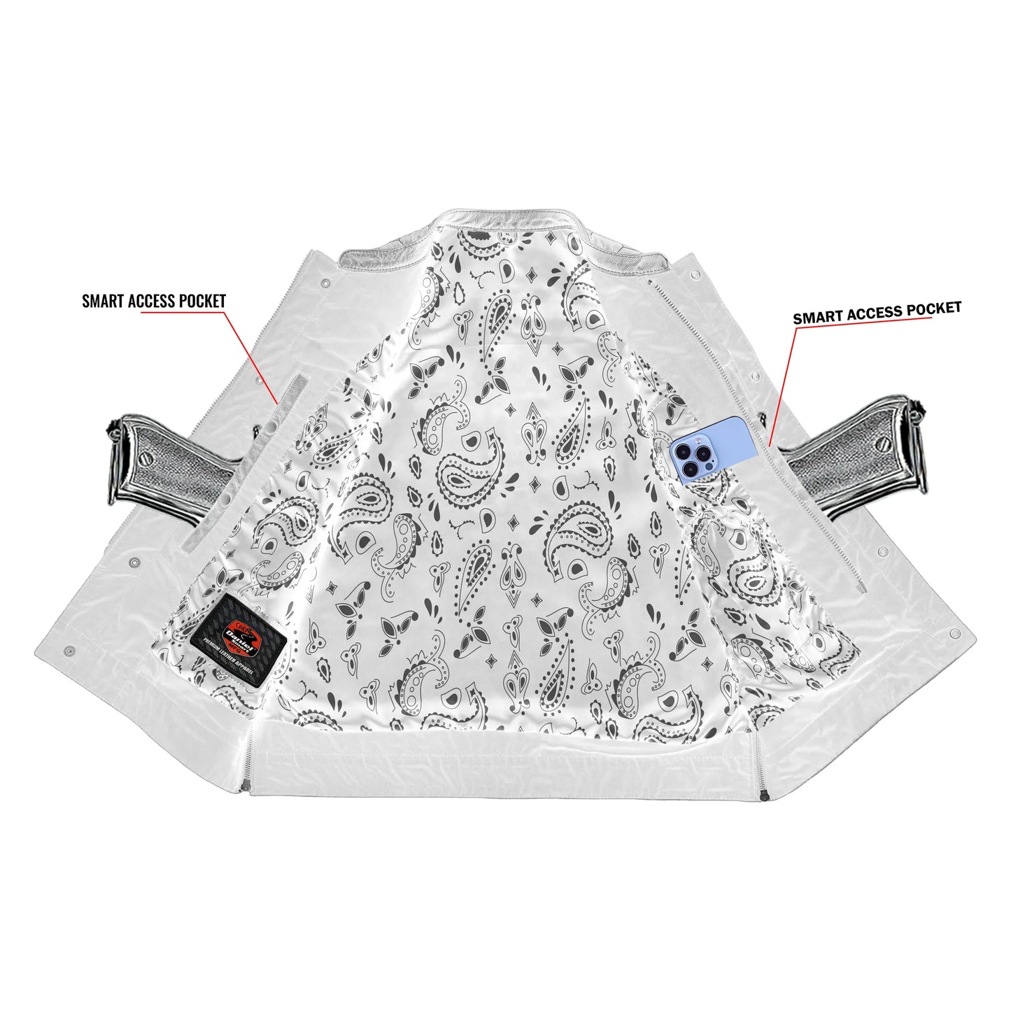 Auric™ Men's Motorcycle Leather Vest