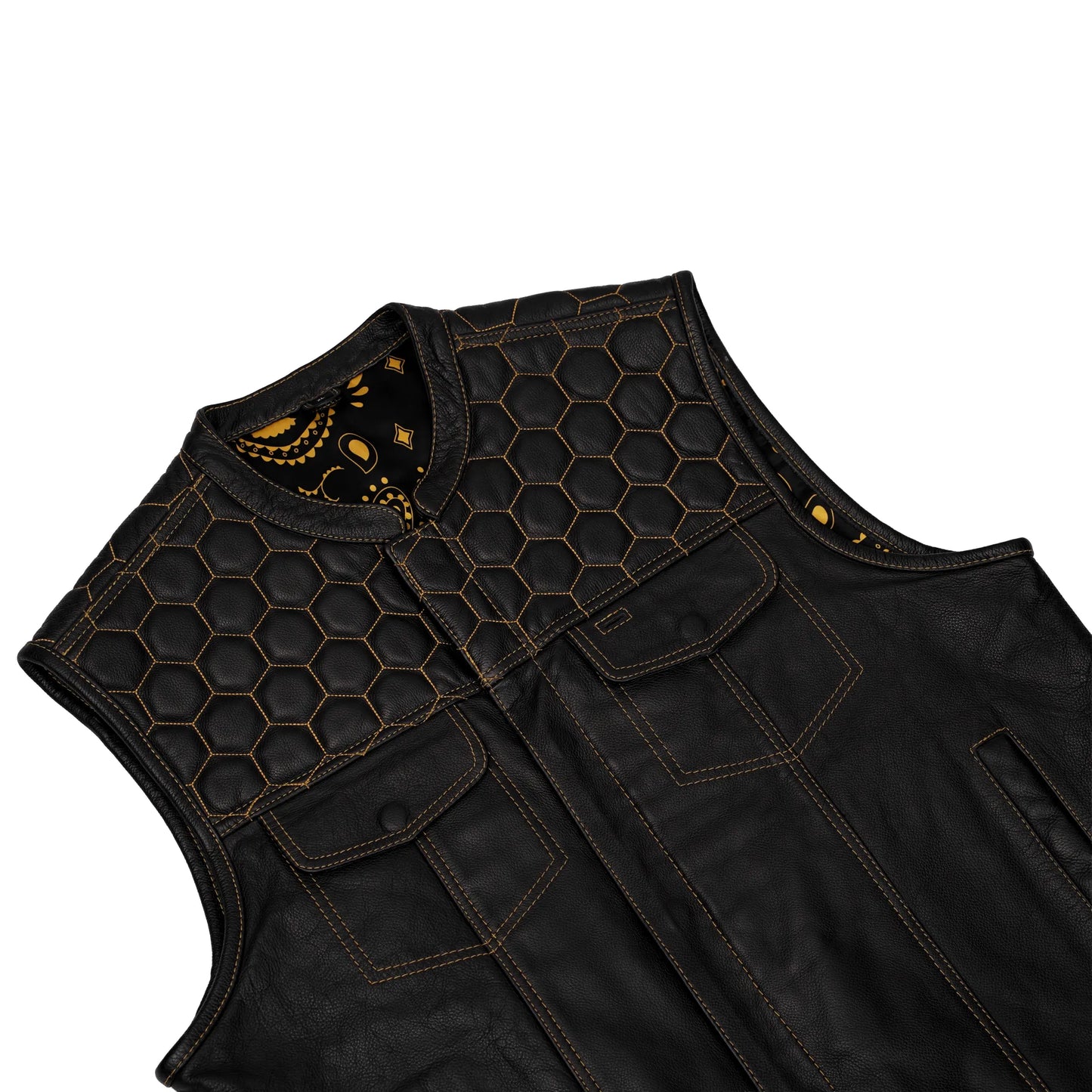 Auric™ Men's Motorcycle Leather Vest