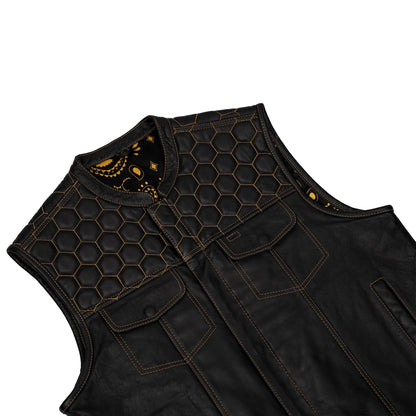 Auric™ Men's Motorcycle Leather Vest
