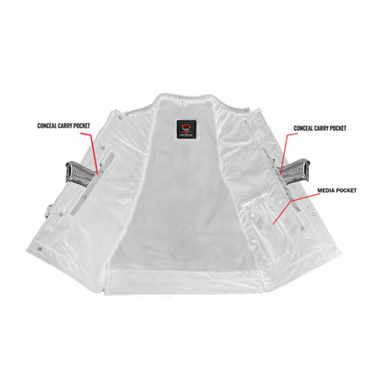 Neo Men's Motorcycle Leather Vest