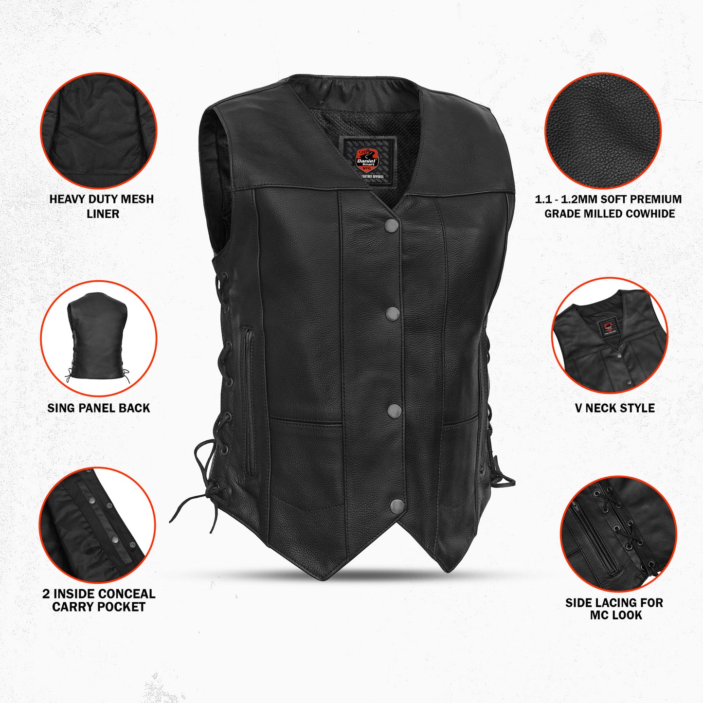 DS201  Women's 6 Pocket Utility Vest