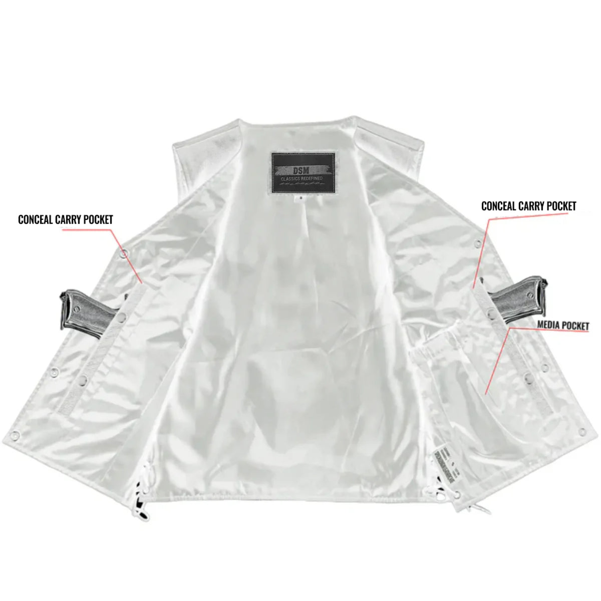 Her Miles™ Women's Leather Motorcycle Vest