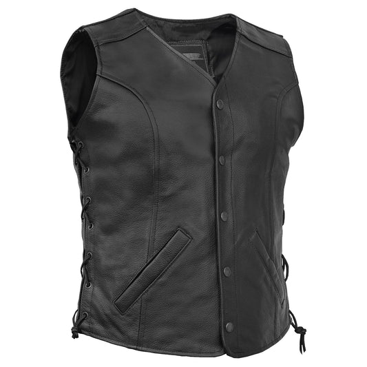 DS206 Women's Stylish Longer Body 3/4 Vest - Side Laces
