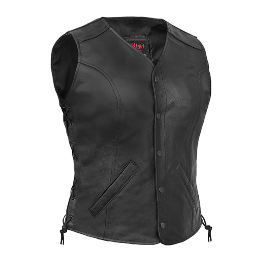 DS206 Women's Stylish Longer Body 3/4 Vest - Side Laces