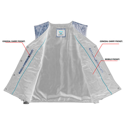 Oak Women's Leather Motorcycle Vest