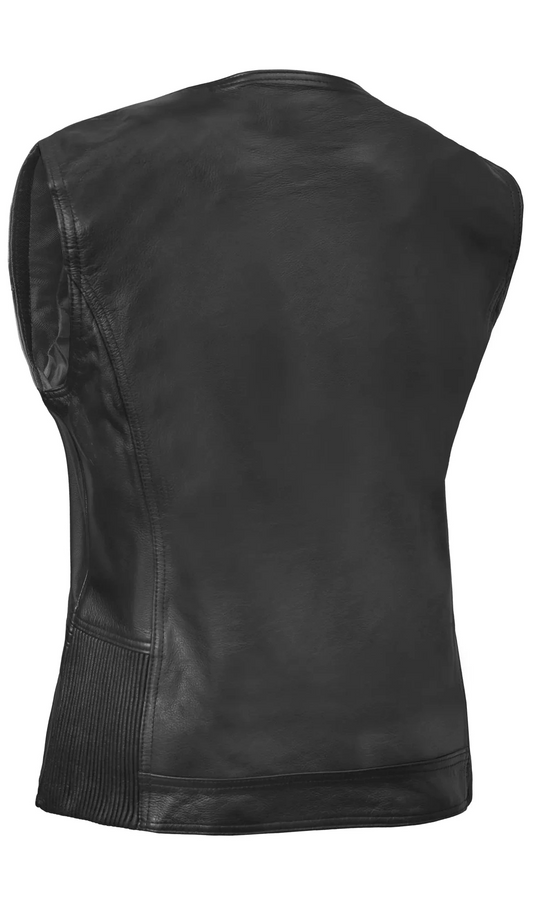 DS215 NoirFlex - Women’s Leather Motorcycle Vest