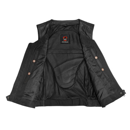 DS215 NoirFlex - Women’s Leather Motorcycle Vest