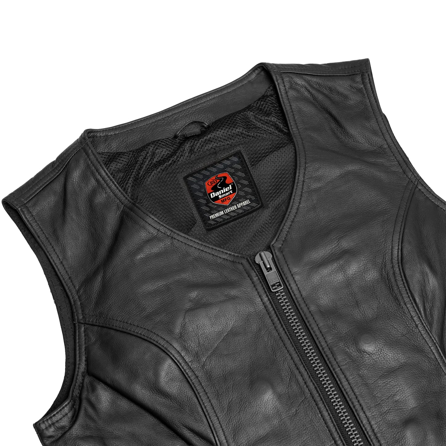 DS215 NoirFlex - Women’s Leather Motorcycle Vest