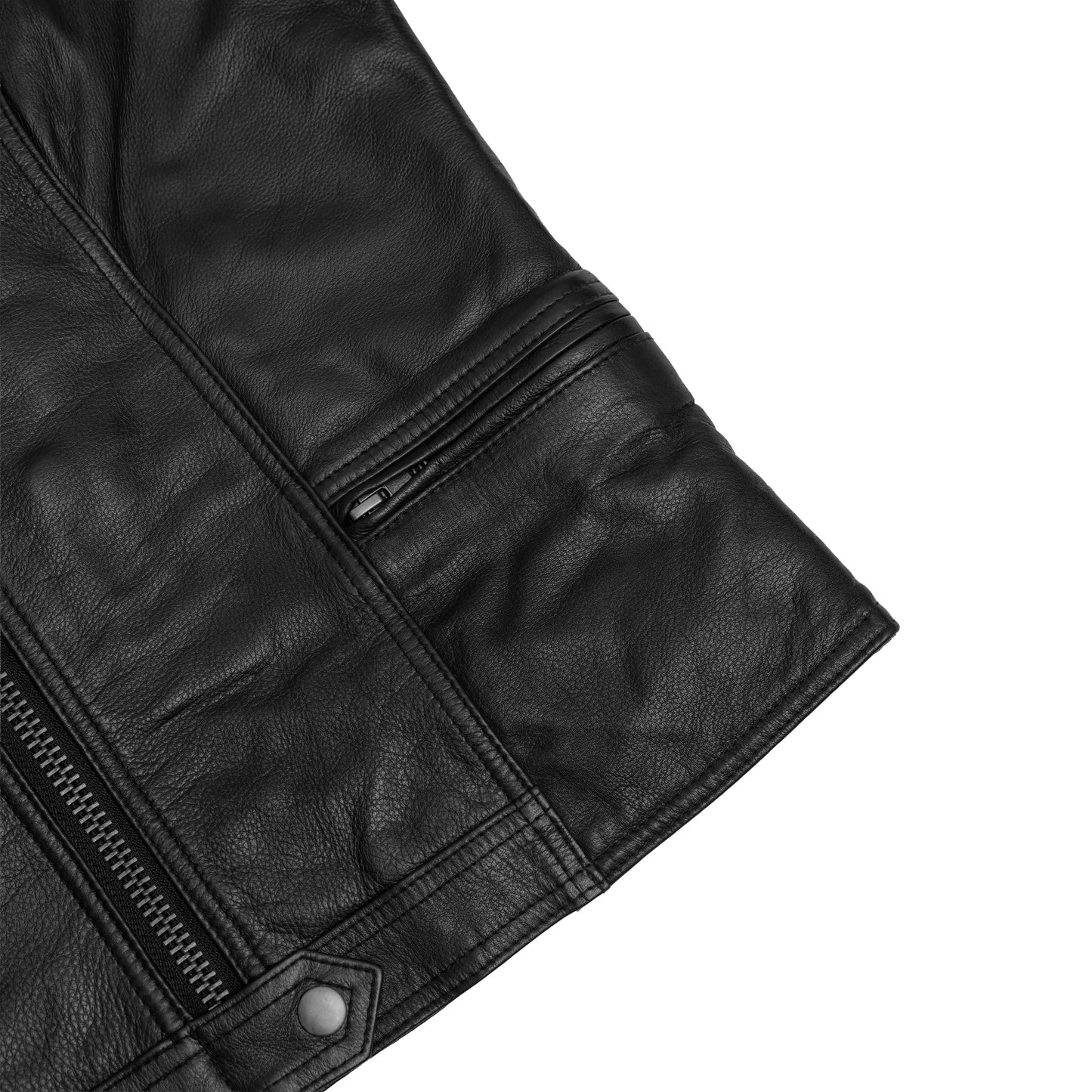 DS215 NoirFlex - Women’s Leather Motorcycle Vest