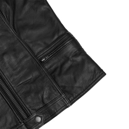 DS215 NoirFlex - Women’s Leather Motorcycle Vest