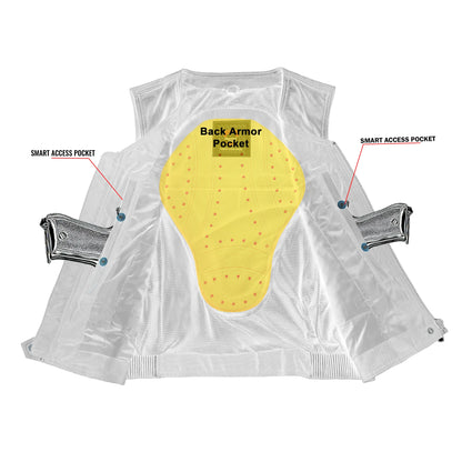 DS215 NoirFlex - Women’s Leather Motorcycle Vest