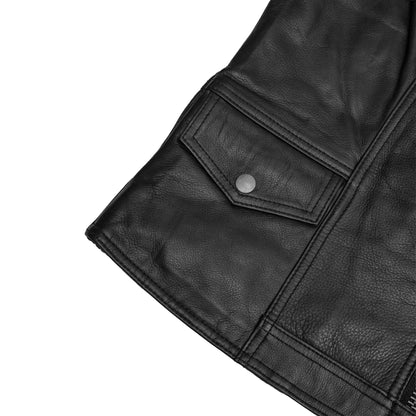 DS215 NoirFlex - Women’s Leather Motorcycle Vest