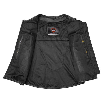 Evelyn - Women's Leather Motorcycle Vest