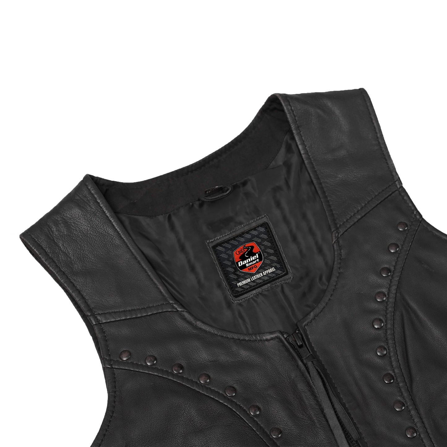 DS241 Women's Lightweight Vest with Rivets Detailing