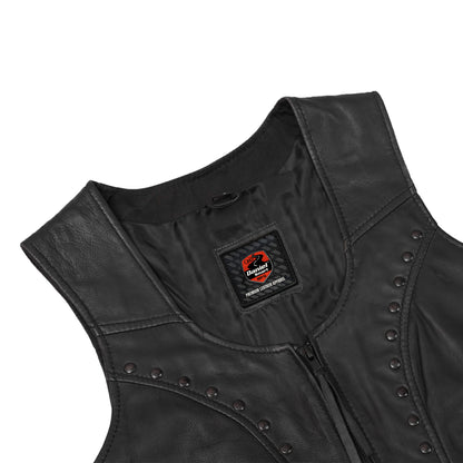 DS241 Women's Lightweight Vest with Rivets Detailing