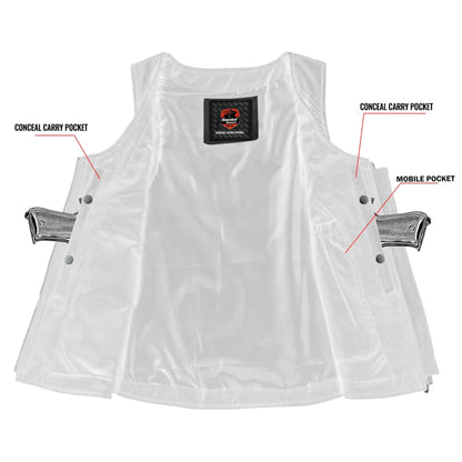 Inferno Women's Leather Motorcycle Vest