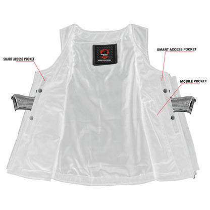 Inferno Women's Leather Motorcycle Vest
