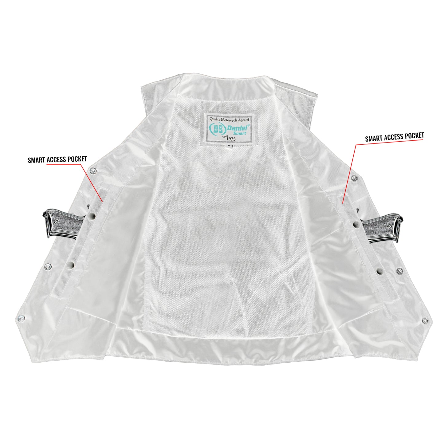 DS251 Women's Classic Plain Side Vest