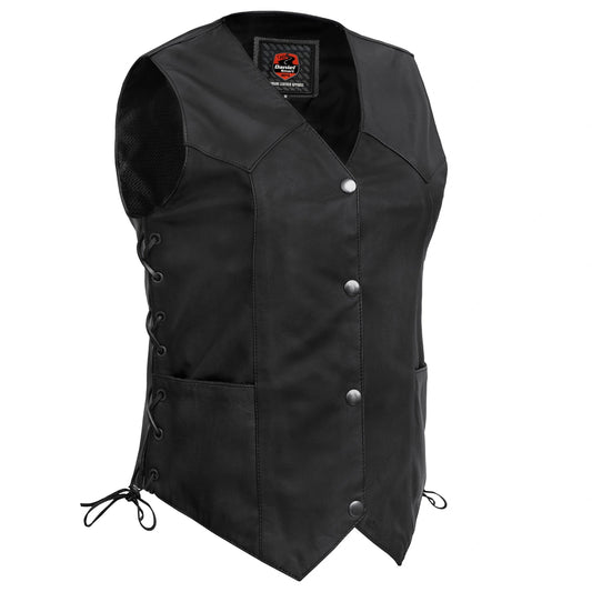 DS252 Women's Classic Side Lace Vest