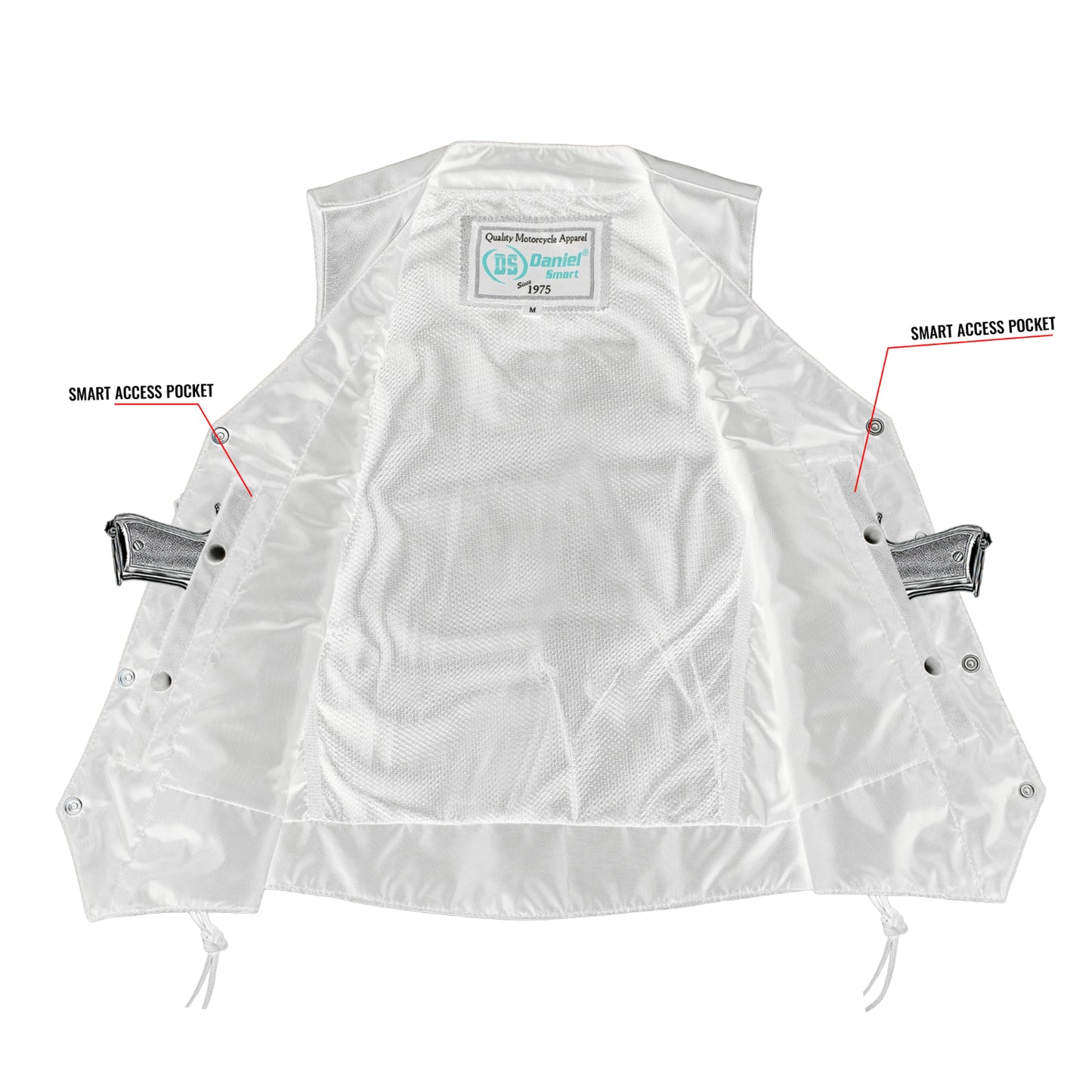 DS252 Women's Classic Side Lace Vest