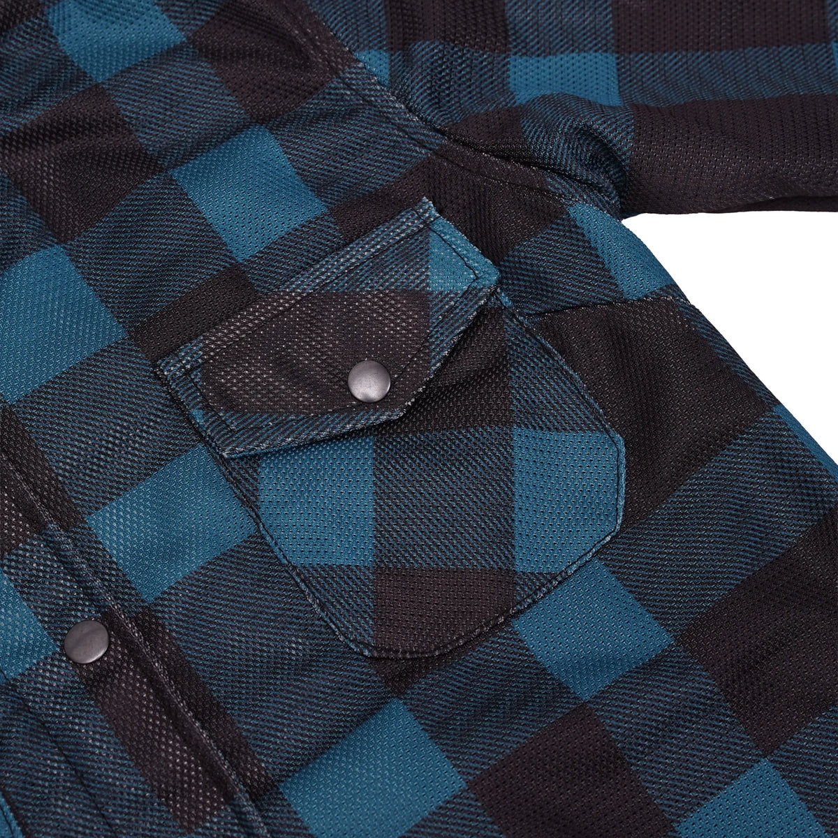 Bristol - Women’s Flannel Shirt - Teal & Black