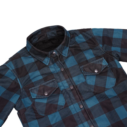 Bristol - Women’s Flannel Shirt - Teal & Black