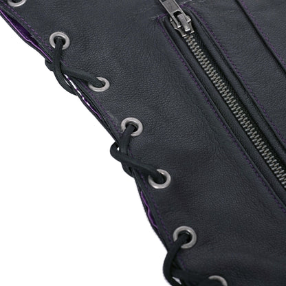 DS261 Miss Miles - Purple Paisley