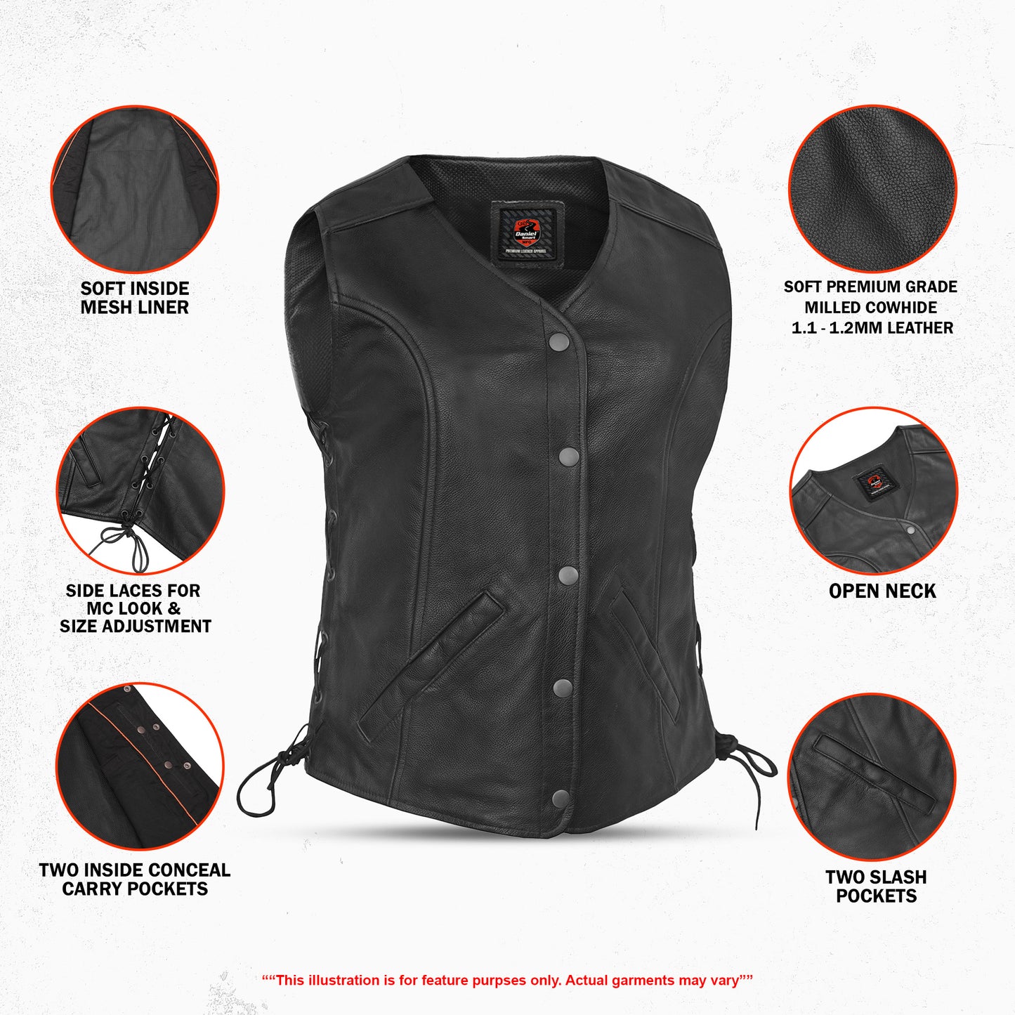 DS266  Women's Premium Classy Longer Body 3/4 Vest