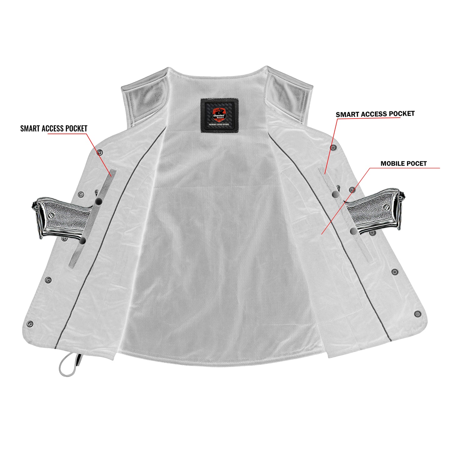 DS266  Women's Premium Classy Longer Body 3/4 Vest
