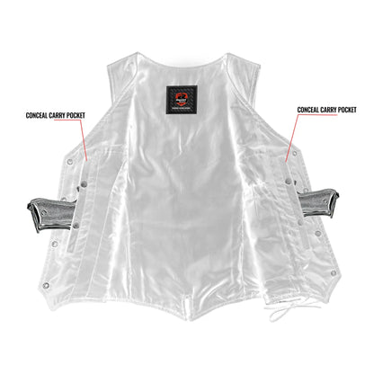 Essence Women's Leather Motorcycle Vest