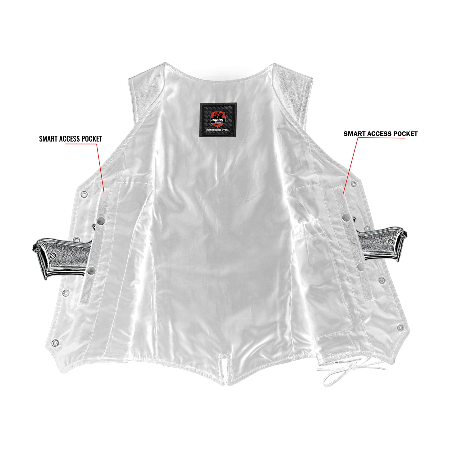 Essence Women's Leather Motorcycle Vest