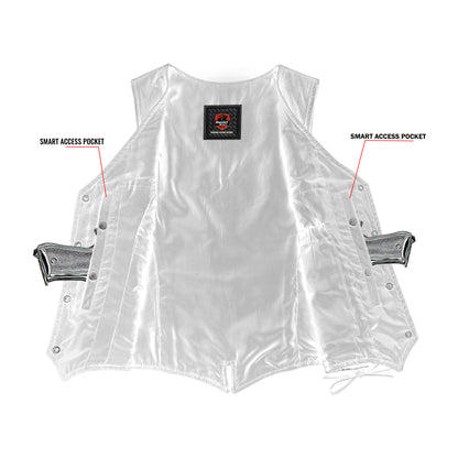 Essence Women's Leather Motorcycle Vest