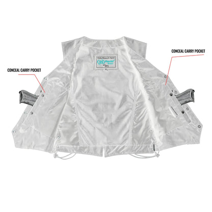 Braid Women's Leather Motorcycle Vest