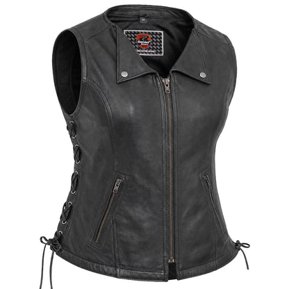Fashionista Women's Leather Motorcycle Vest