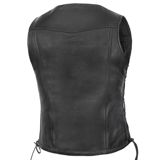 Fashionista Women's Leather Motorcycle Vest