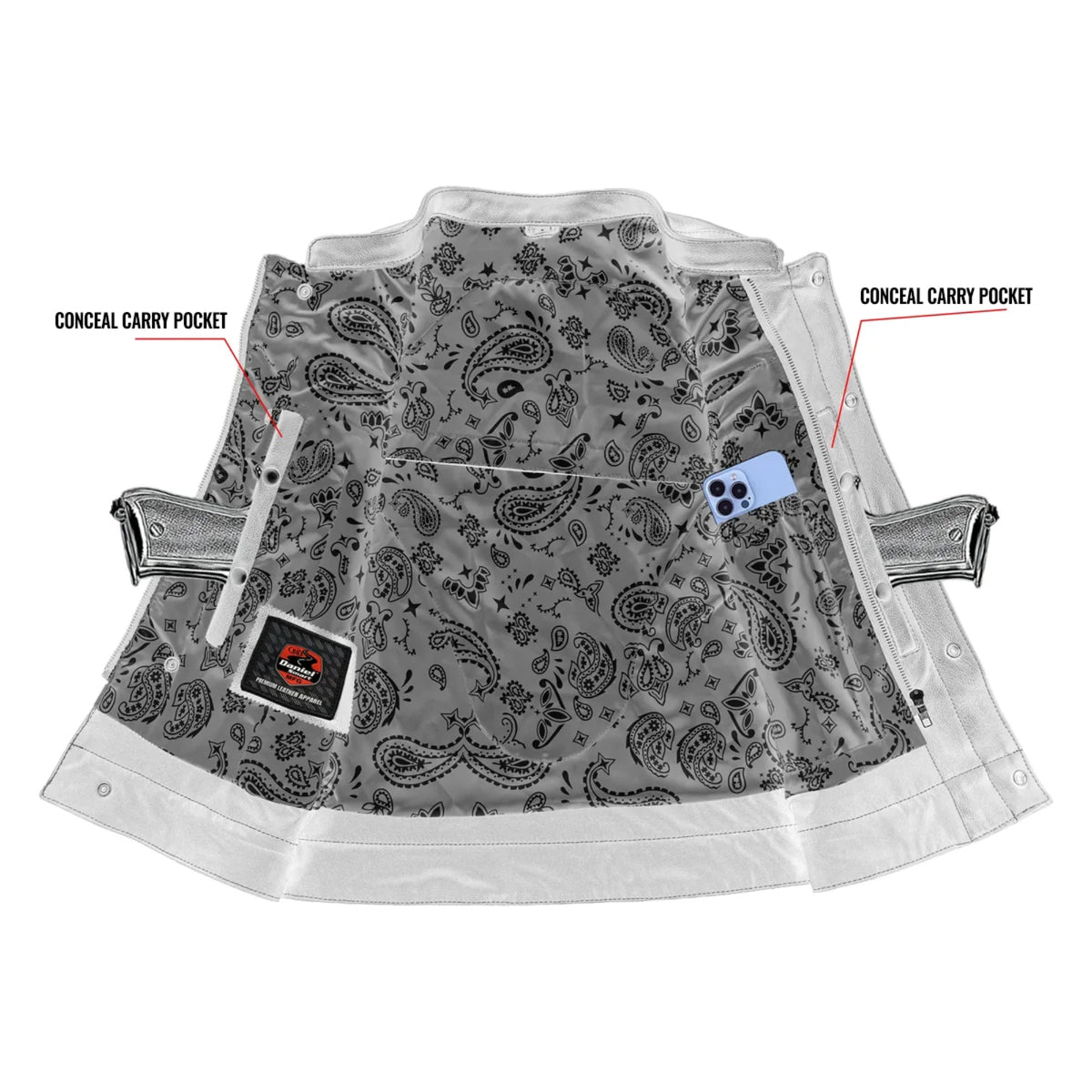 Orchid™ Women's Leather Motorcycle Vest